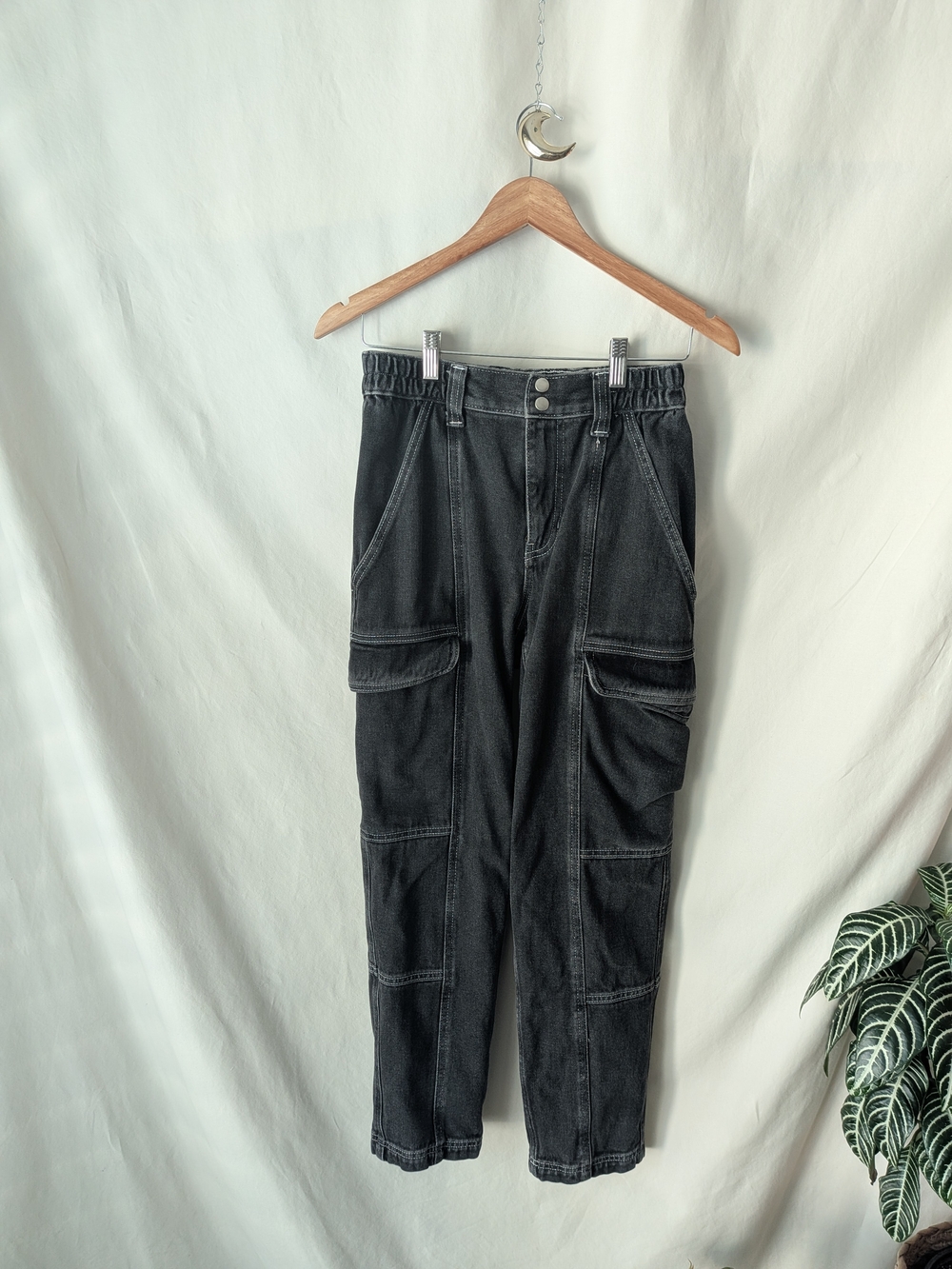 PacSun Black Boyfriend Cargo Jeans